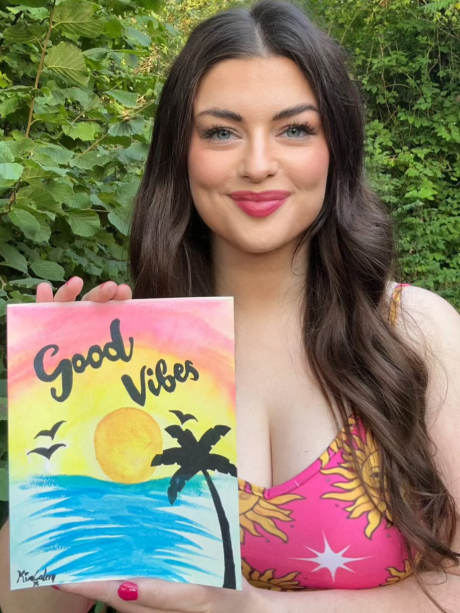 Kim Calera Original Good Vibes Painting